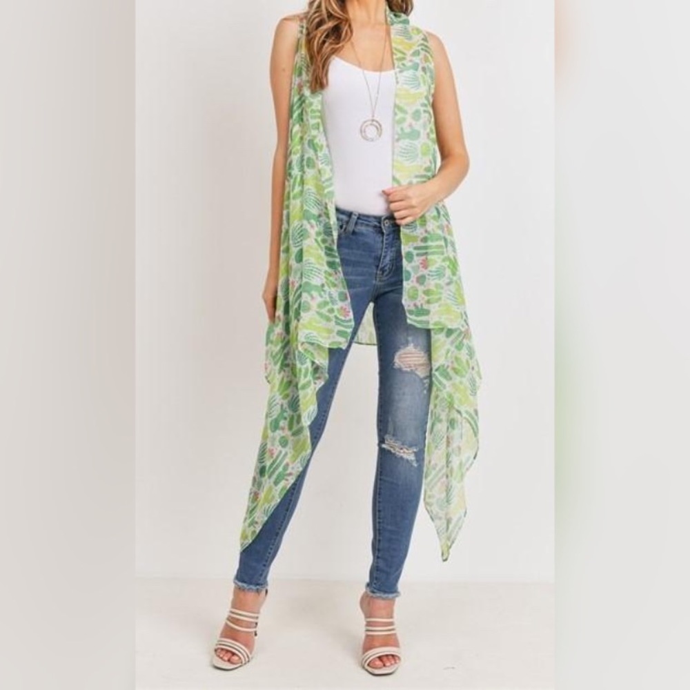 Green Cactus Kimono